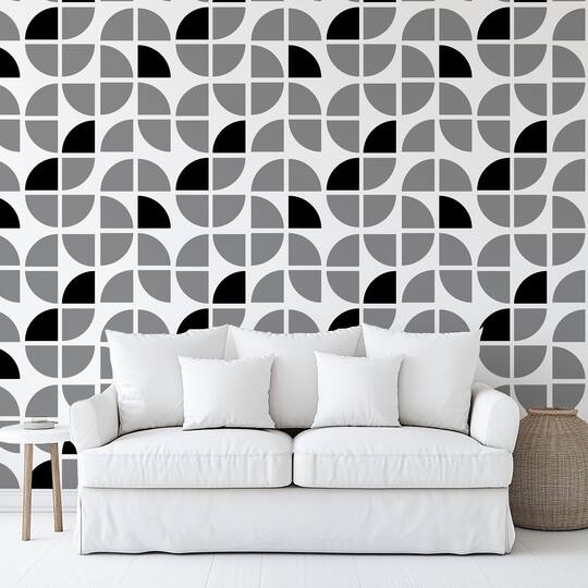 Designs Direct Mod Geo Crescents Peel & Stick Wallpaper
